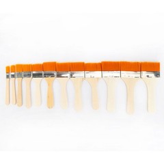 12Pcs Wood Handle Oil Painting Brushes Set Suitable for Acrylic and Drawing Use