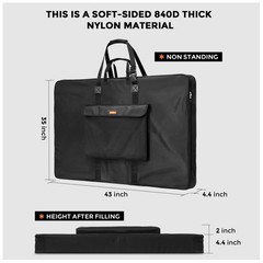 Nicpro Large Art Portfolio Bag 35 x 43 Inches 35 x 43 inches, 35 x 43
