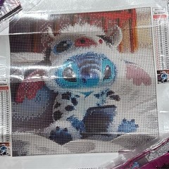 5D DIY Diamond Art Painting Kit Disney Lilo & Stitch 30x30cm Craft 4 Pack