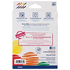Prang Classic Art Markers, Washable, Bullet 1 Count (Pack of 8), Assorted