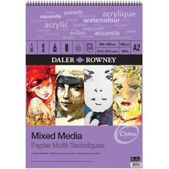 Daler Rowney Optima Mixed Media Spiral Sketchbook A2 250gsm