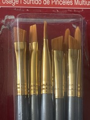 30 White,Gold Brushes by Craftsmart. NEW! See Photos And Description