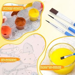Paint by Numbers Kit DIY Canvas Painting Set for Adults Kids Home Decor Gift DIY