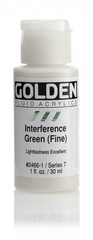Golden Fluid Acrylic Paint 1 Ounce-Interference Green Fine