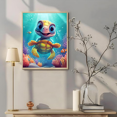 Paint by Numbers Kit for Adults, Underwater World Paint by Number for Adults, Pa