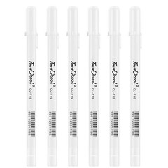 3x White Ink Marker Pen Fine Tip Writing Drawing Sketching Painting Highlighter