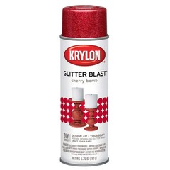 Krylon Cherry Bomb Glitter Spray Paint 5.75oz Red Sparkling Finish Craft Paint