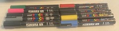 10 x Uni Posca PC-5M Marker Pens – 1.8mm- 2.5mm Bullet Shaped Nib – 10 colours