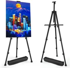 Aluminum Tripod Easel – Sturdy Table/Floor Painting Stand