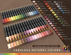 36 Acrylic Paint Pens Skin and Natural Earth Tone Marker Set for Rock Painting,