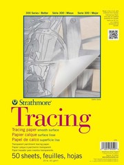 Strathmore 300 Series Tape Bound Tracing Pad, 14 X 17 inches, 25 lb., Transpa…