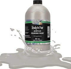 Open PURING MASTERS Graystone Acrylic Ready Pour Pouring Paint Premium 32oz 1qt