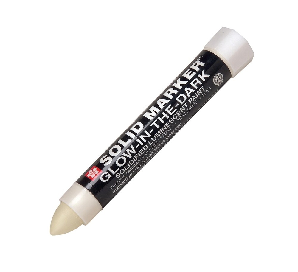 XSC-300 Sakura Solid Paint Marker, Glow In The Dark, Bullet Tip, Pack of 6