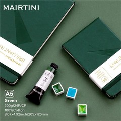Mairtini Academy Brilliant Series Pure Cotton Portable Journal 200g Pad 24 Sh…