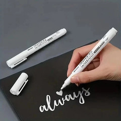 3 pcs White Waterproof Permanent Paint Marker Pens for Metal Wood Fabric