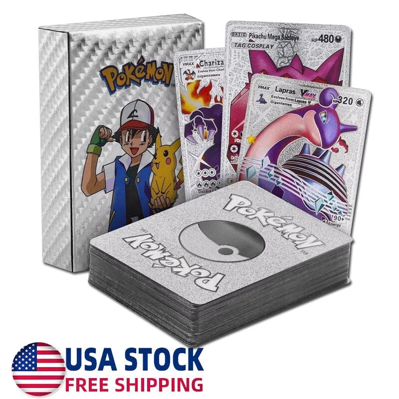1Pack/3Pack Pokemon Cards Foil Card TCG Vmax GX Card Charizard Rare MULTI COLOR