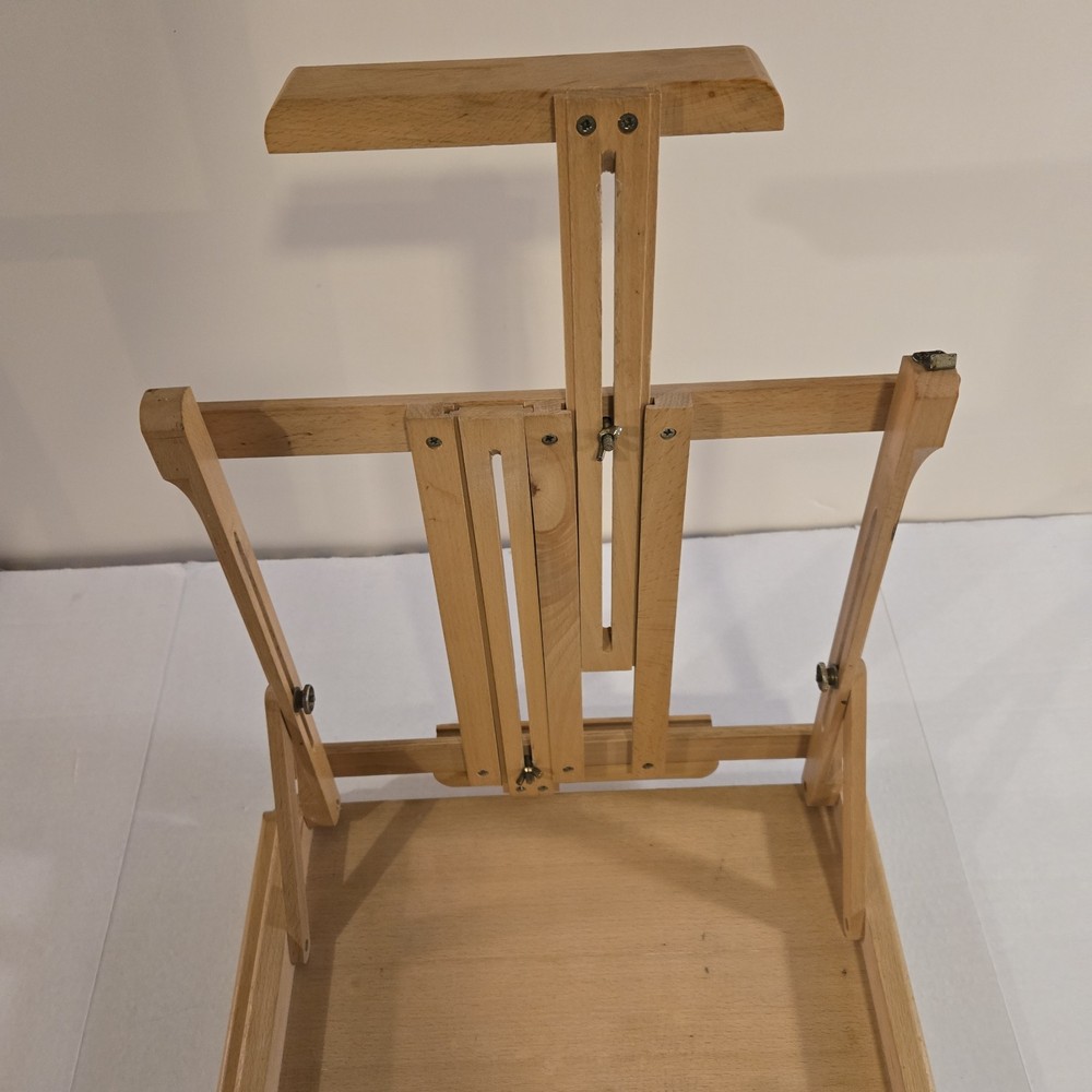 Portable Montavi Wooden Artist Desktop Easel w/ Storage Drawer & Carry Handle