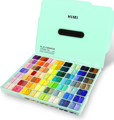 112 Color Gouache Paint Set 12g Jelly Cups Non Toxic Artist Paint With Case