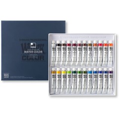 SHINHAN Professional Watercolor Paint 7.5ml Tubes 24 Color Set
