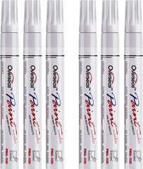 White Oil Based Paint Pen Set – 6 Pack Waterproof Markers