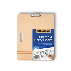 14×18 Sketch Board, Drawing Tote Board for Artists with Sturdy Clip and Rubbe…