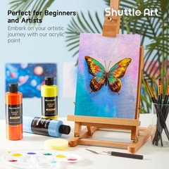 Shuttle Art Acrylic Paint, 24 Colors 8.45 Fl Oz (Pack of 24), 24