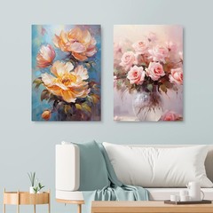 ESRICH Stretched Canvas for Painting 18×24 Inch, 5Pack 18x24in 5 Packs, White