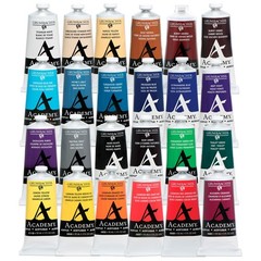 Academy Professional Acrylic Paint Set of 24 90ml Multi Colors – Metal Tubes …