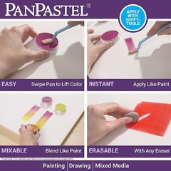New PANPASTEL Ultra Soft Artists Painting Pastels Pans Pearlescent Metallic Sets