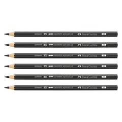 Faber-Castell Graphite Aquarelle Water 4B -soluble Pencils assorted set of 5