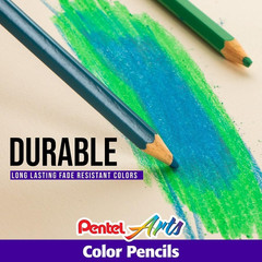 Arts Colored Pencils, Assorted Colors, Set of 24