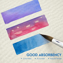100 Sheets Watercolor Paper 8.5X11 Inch 102LB/230GSM Cold Press Practice Paper f