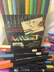 Staedtler Marvy Le Plume Tombow Chisel Pentel Crayola Craft Color Marker 146 LOT