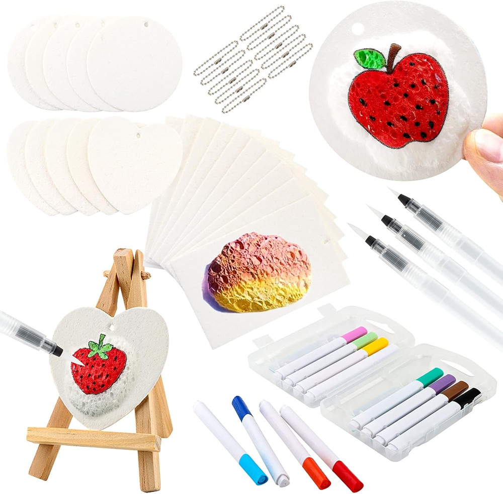46pcs Magic Puffy Paint Kit Magic 3D Foam Texture Painting Kit 3D Drawing Magics