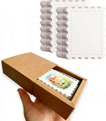 Creative Watercolor Paper Cards, 300Gsm Cotton Pulp, Fine Grain & Deckle Edges –