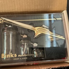 Vintage Binks Wren Air Brush 59-10006 Set No. 2 Type B Airbrush Kit Never Used