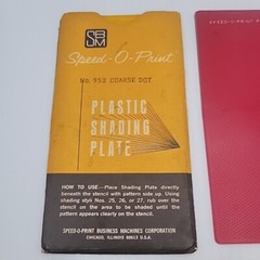 Vintage Speed-o-Print Plastic Shading Plate Lot
