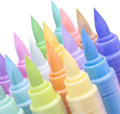 Kander Acrylic Paint Markers 12 Colors, Skin Tone Series Set with Soft Brush Ti