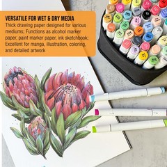 11 in. x 14 in. Marker Paper Pad, 100Gsm, 24 Sheets (Pack of 2 Pads)