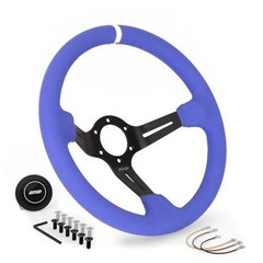 ‘s Full Color Suede Race Wheel / 350mm Diameter and 75mm Depth / 6x70mm Blue