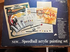 SEALED: Vintage Speedball Joy of Painting Artists’ Studio Set (Acrylic) Hunt