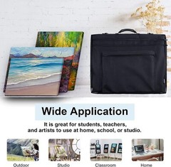 18×24 Art Portfolio Tote Bag – Large Carrying Storage Case with Handle &