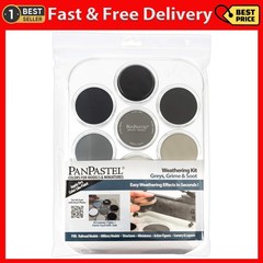 PanPastel Artist Pastels by GOLDEN, Greys, Grime & Soot Set, 7 Color, Profess…