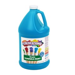 Colorations Paraben-Free Tempera Paint for Kids – 1 Gallon, Vibrant Turquoise. N