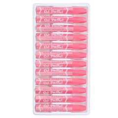Rose Red Oil Pastels, 12Pcs Soft Oil Crayons