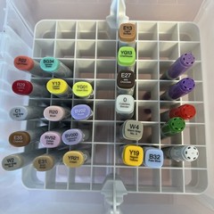 Copic Sketch Ciao Alcohol Markers Lot 26 Dual Tip Assorted Colors Art Pen