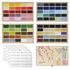 Wood Box Set Kuretake Gansai Tambi 100 Colors MC20/100WD4 Japan Limited Edition