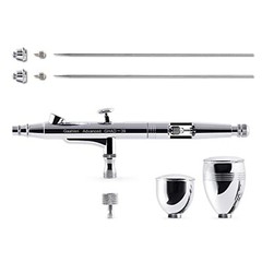 Gaahleri Airbrush Kit, Airbrush Gun Dual-Action Gravity 1/2 & 1/4 oz Fluid Cu…
