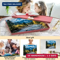 Paint by Numbers Kit for Adults Beginner, Landscape Easy Adult Paint by Number