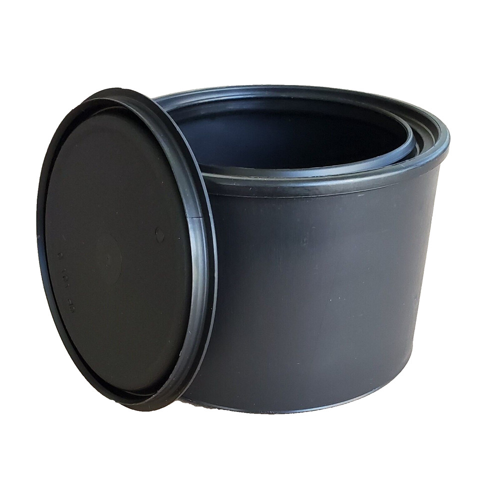 3PK Quart Size Black Plastic Paint Cans 3pk, Cans for Paints & Varnishes 3 Pack